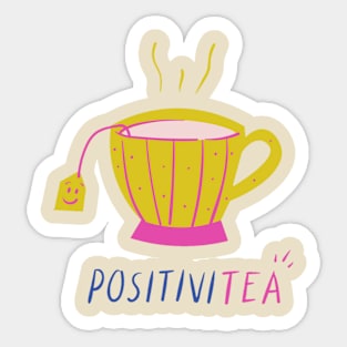 Positive tea Sticker